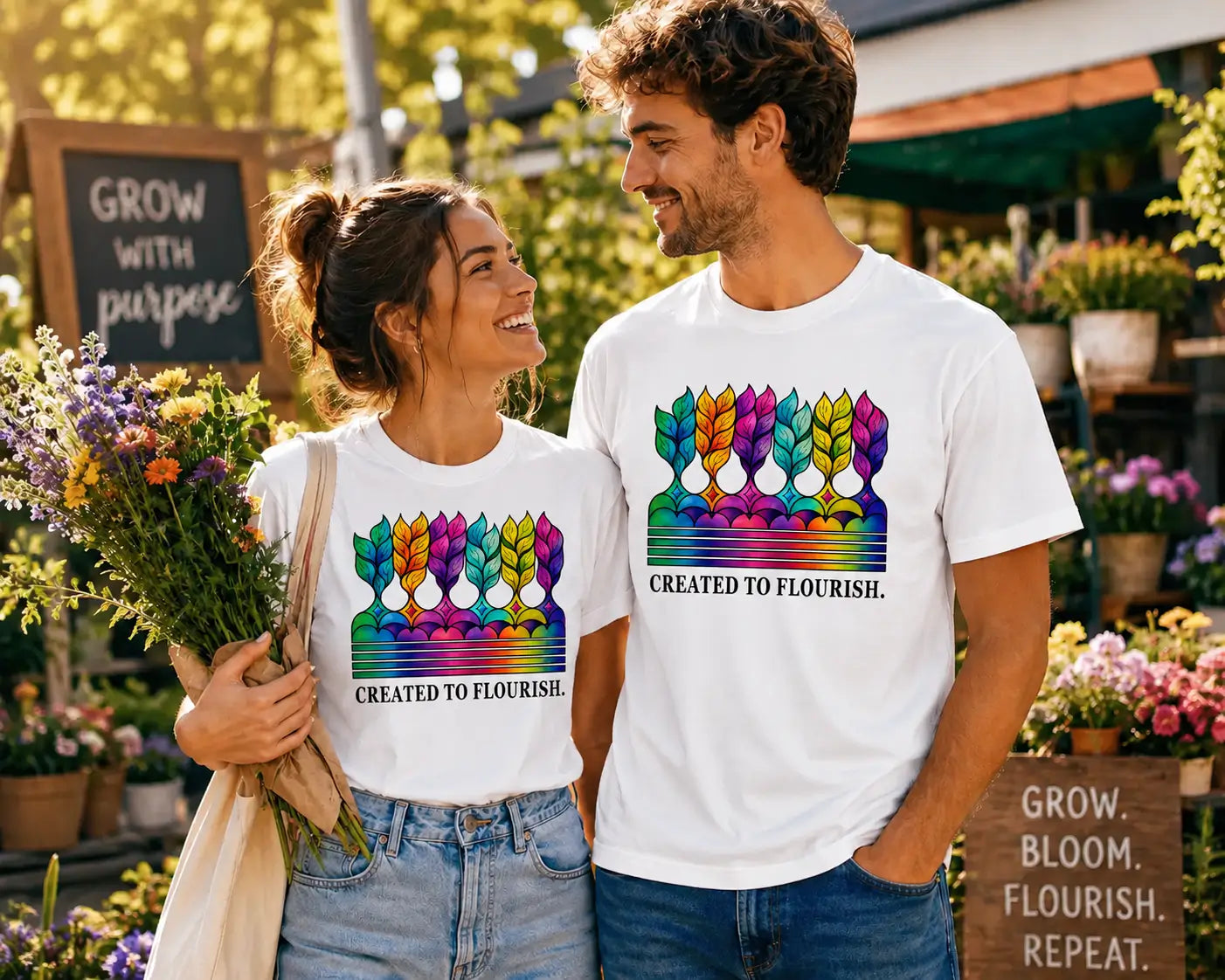 Created to Flourish Unisex Premium T-Shirt