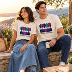 Created to Flourish | Aurora Nights Unisex Premium T-Shirt