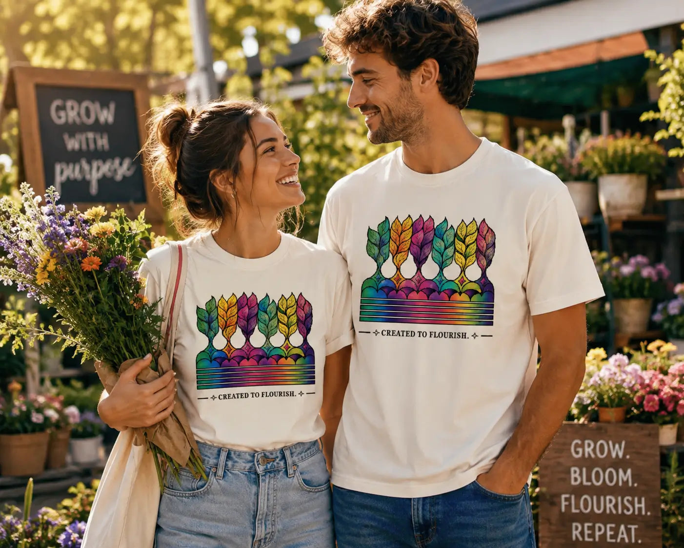 Created to Flourish Unisex Premium T-Shirt