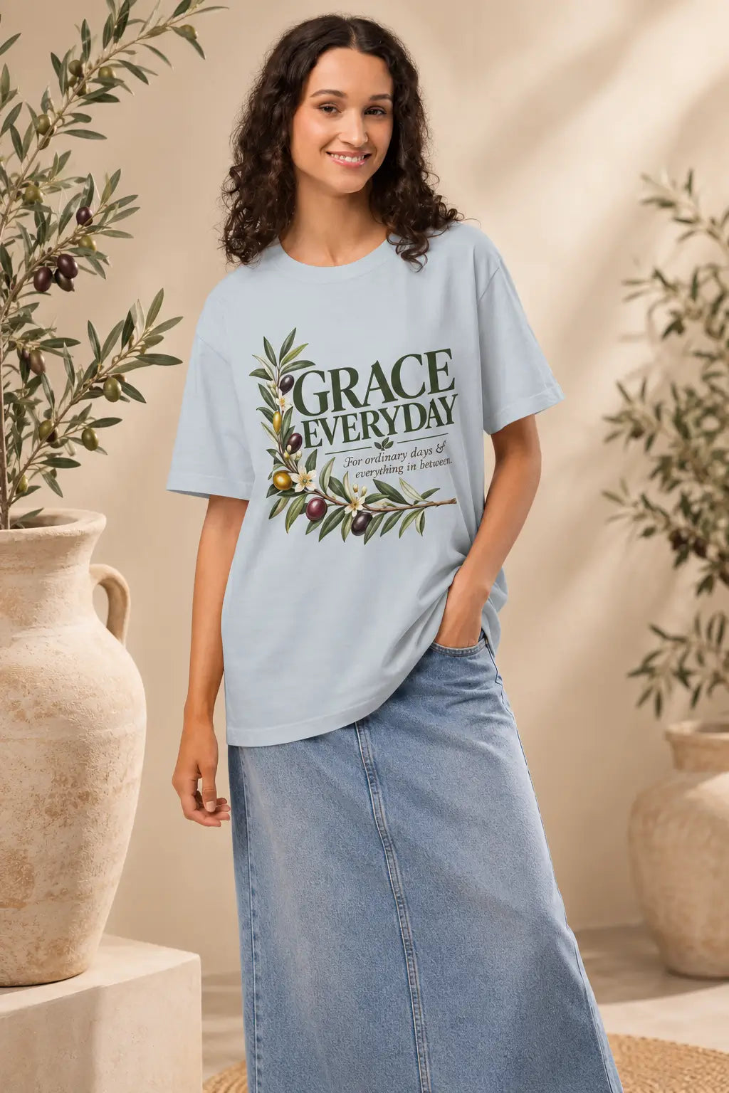 Grace Everyday Unisex Heavyweight T-Shirt