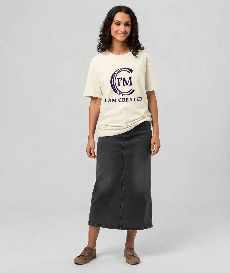 I AM CREATED™ Unisex Oversized T-Shirt