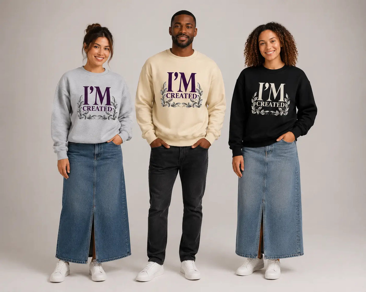I Am Created Genesis Edition - Unisex Sweatshirt