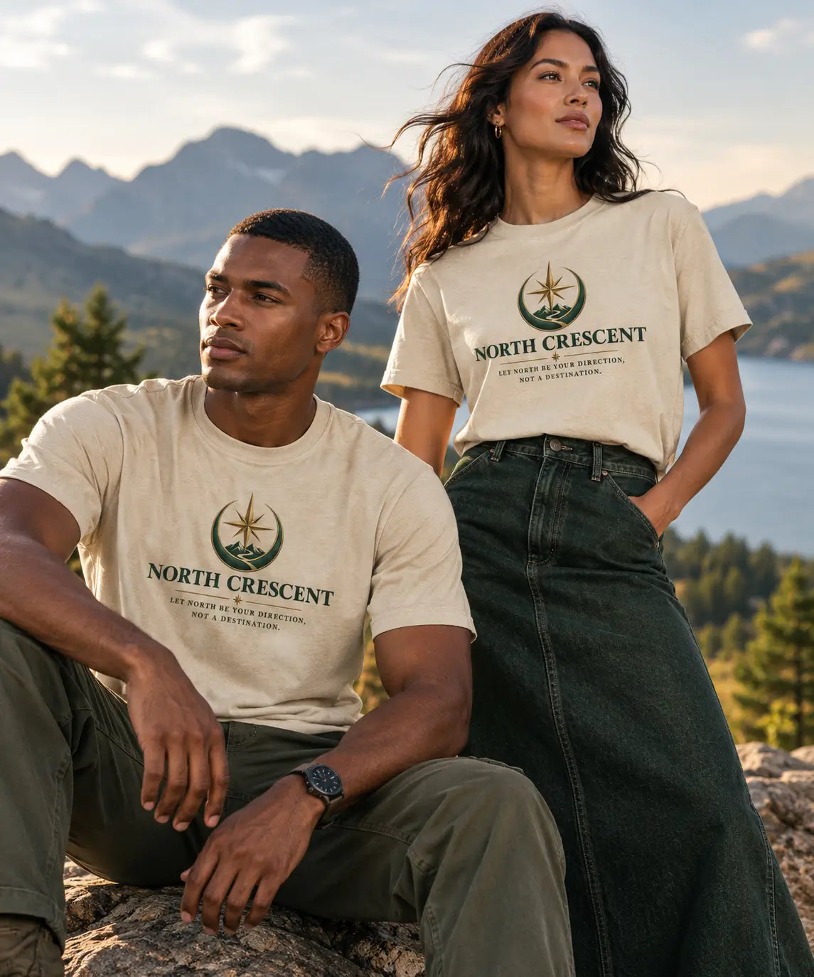 North Crescent Unisex Heavyweight T-Shirt
