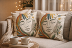 The Hand That Forms Us Cotton Throw Pillow