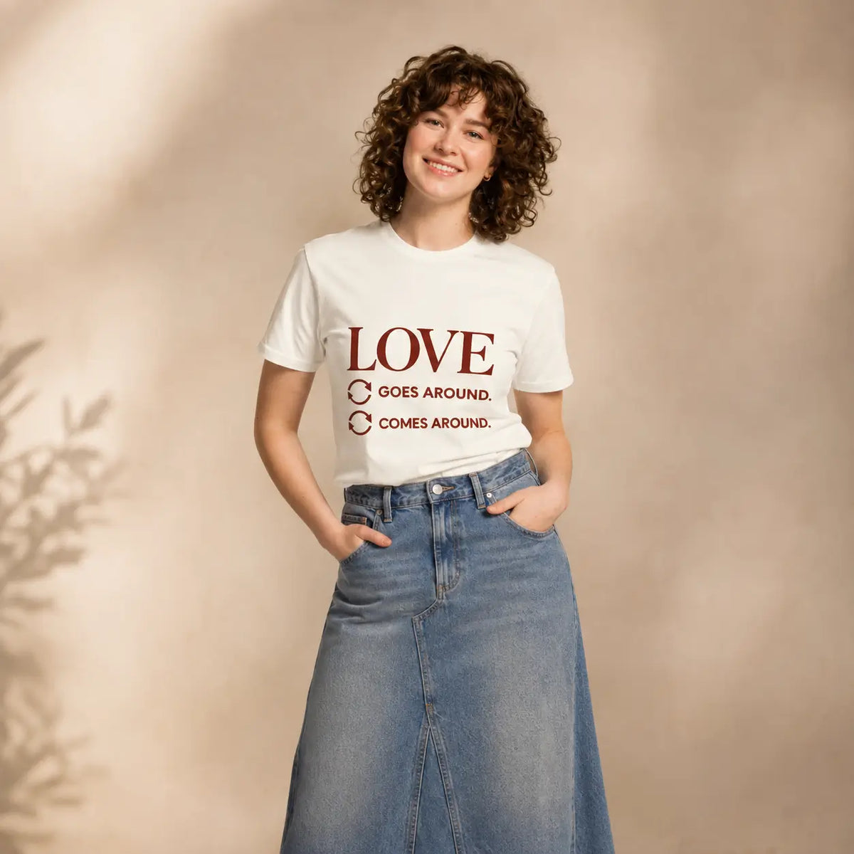 Love Goes Around. Comes Around. Unisex Premium T-Shirt
